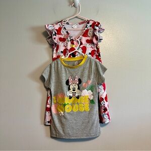 Disney Minnie Mouse Girls Bundle T-Shirt & Dress Size 6